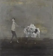 Norbert Schwontkowski, Schlafwandler, 2006, Öl auf Leinwand