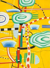 Nr. 27/65 by Peter Brüning, 1965, Öl auf Leinwand, sold Nov 2015