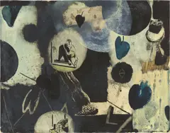Neo Rauch, Ohne Titel, 1994, Öl und Gouache auf Velin