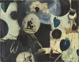 Neo Rauch, Ohne Titel, 1994, Öl und Gouache auf Velin
