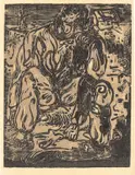 Georg Baselitz, Ohne Titel, 1966, Holzschnitt auf Papier
