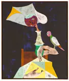 Gert und Uwe Tobias, Ohne Titel, 2014, Farbholzschnitt auf Leinwand