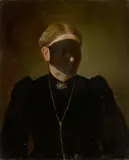 Markus Schinwald, Carlotta, 2005, Öl auf Leinwand