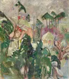 Oskar Moll, Grunewaldlandschaft im Winter, 1915, Öl auf Leinwand