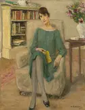 Max Liebermann, Bildnis Genia Levine, 1924, Öl auf Holz