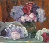 George Mosson, Blumenstilleben, 1912, Öl auf Leinwand