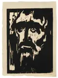 Emil Nolde, Prophet, 1912, Holzschnitt auf Velin