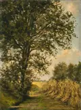 Piet Mondrian, Lane with Sheaves of Rye“ (Weg mit Roggengarben)
