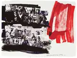Robert Rauschenberg, Illegal Tender L.A. (from Marmont Flair series), 1991, 4-color lithograph on HMP Koller handmade off-white paper