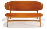 Shell sofa by Hans J. Wegner, 1948, Beech, laminated teak, sold May 2013