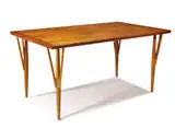 Rare Dining table by Hans J. Wegner, 1949, Oak, teak, sold May 2013