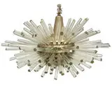 Friedhelm Bakalowits, Mirakel ceiling lamp, 1960, Glass, plated steel