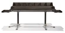 Bruce Burdick, Desk, c. 1970, Enameled, polished aluminum, plastic