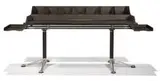 Bruce Burdick, Desk, c. 1970, Enameled, polished aluminum, plastic