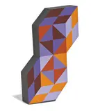Untitled by Victor Vasarely, Hand painted acrylic on wood, sold Dec 2012