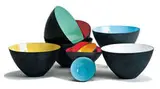 Herbert Krenchel, Krenit bowls (10), 1953, Enameled and frosted steel