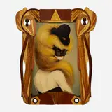 Miss Van and Ciro Schu, Foxy Wood 1, 2013, acrylic on panel in artist made frame