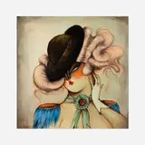 Miss Van, Dancing Hairs 1, 2013, oil on canvas