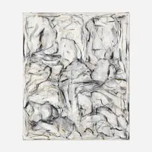 Bryan Hunt, Untitled (study for Albedo I), 1991, oil, acrylic, and charcoal on linen