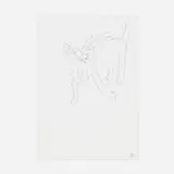 Dora Maar, Big Cat, Little Cat, ink on paper
