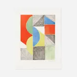Sonia Delaunay, Untitled (semicircles and blocks)