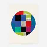 Patchwork by Sonia Delaunay, c. 1970, lithograph in colors, sold Sep 2021
