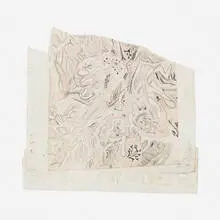 Super Moundmeat by Trenton Doyle Hancock, 2001, graphite, ink, and paper collage, sold Sep 2021