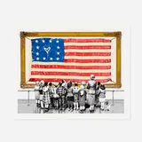 Thierry Guetta, Old Glory, 2021, screenprint in colors