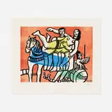 Fernand Léger, La Parade, 1953, lithograph with stencil hand-coloring