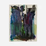Per Kirkeby, Untitled, 1984, crayon, ink and pencil on paper with slashes