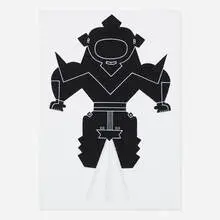 Karl Wirsum, Untitled (Robot Figure), c. 1980, mixed media on board