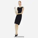 Alex Katz, Black Dress Cut-Out (Ulla), 2018, powder-coated aluminum, UV archival inks, stainless steel