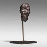 Günther Förg, Untitled (Mask), c. 1993, patinated bronze