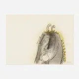 Wifredo Lam, Untitled, 1960, charcoal and pastel on paper