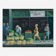 Clyde Singer, East Federal, 1961, oil on board
