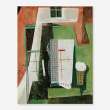 Lee Gatch, Abstraction Through a Window, oil on canvas