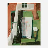 Lee Gatch, Abstraction Through a Window, oil on canvas