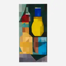 Louis K. Stone, Abstract Still Life, 1978, oil on canvas