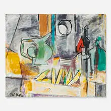 Karl Knaths, Bananas, 1964, oil on canvas