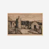 Luigi Lucioni, Restful Ruins, 1942, etching