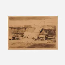 Daniel Garber, Wilderdongs, 1932, etching