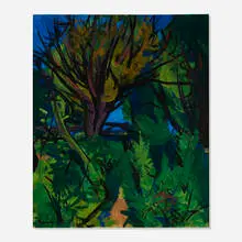 Ben Benn, Abstract Landscape, 1946, oil on canvas