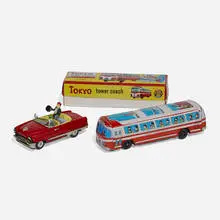 Dtc, Very Important Person Car, painted and lithographed tin, other materials