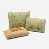 Dianne Ayers, Arts & Crafts-style pillows, set of three