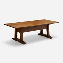 Warren Hile Studio, Director's table, c. 1990, oak