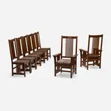 Stickley-Audi, Dining chairs, set of eight