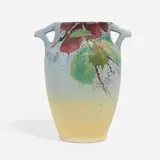 Mae Timberlake for Weller Pottery, Hudson vase with woodbine