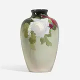 Sarah McLaughlin for Weller Pottery, Eocean Rose vase with roses