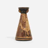 Weller Pottery, Lebanon vase in Burntwood finish, c. 1910, glazed earthenware