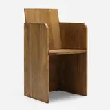 attribution Ilonka Karasz, Armchair, c. 1929, mahogany